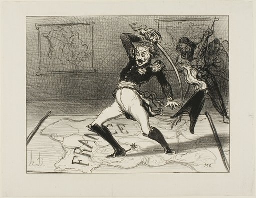 Emperor Nicolas working in his cabinet, plate 94 from Actualités