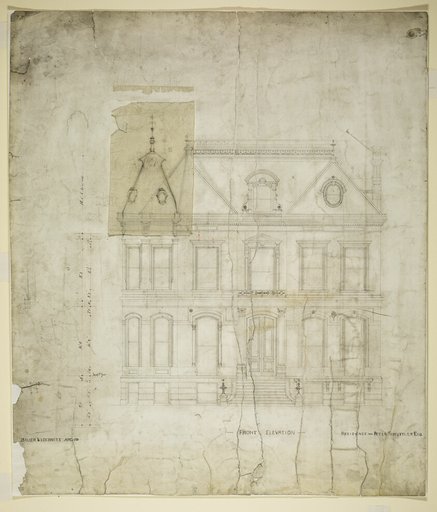 Peter Schuttler II House, Chicago, Illinois, Front Elevation