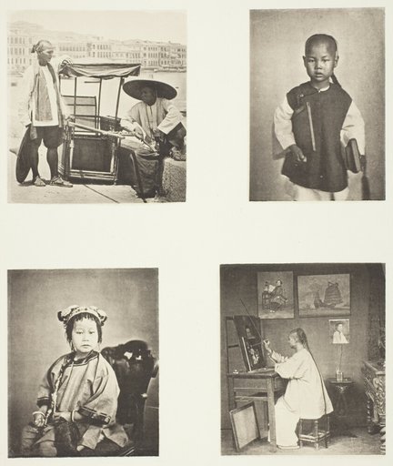 A Hong-Kong Sedan Chair; A Chineses School-Boy; A Chinese Girl; A Hong-Kong Artist