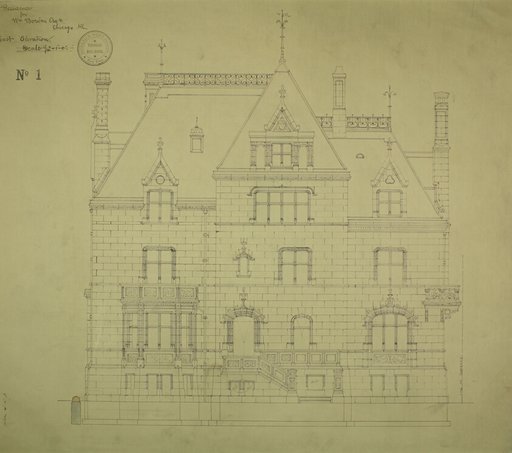 William Borden Residence, Chicago, Illinois, East Elevation