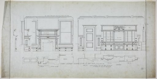 David Lewinsohn House, Chicago, Illinois, Dining Room Elevations and Details