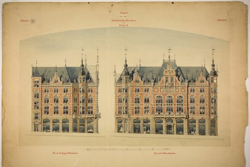 Rathskeller Neubau, Halle (Saale), Saxony-Anhalt, Germany, Elevations
