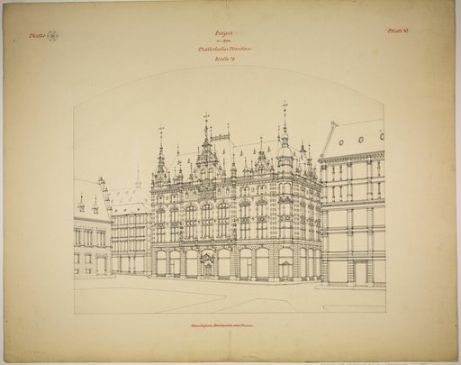 Rathskeller Neubau, Halle (Saale), Saxony-Anhalt, Germany, Perspective (unfinished)
