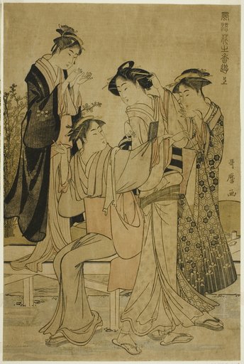 Elegant Pleasures: The Scent of Flowers, right (Furyu hana no ka asobi, jo)