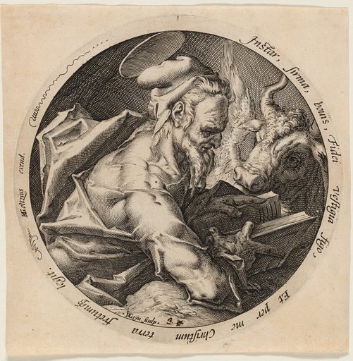 Saint Luke, plate three from The Four Evangelists