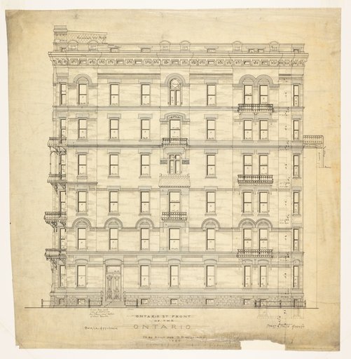 Ontario Apartments, Chicago, Illinois, Elevation