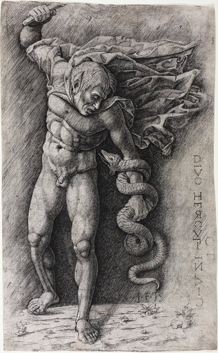 Faun Attacking a Snake