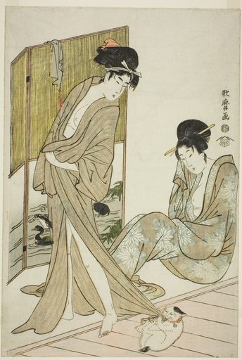 Two Young Women after a Bath