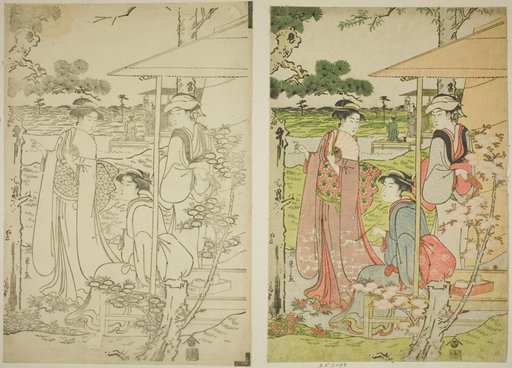 Viewing Cherry Blossoms from a Teahouse on Asuka Hill