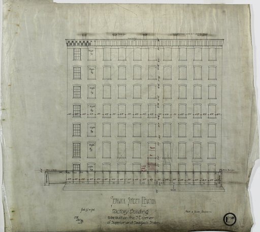 Brunswick Balke and Collender Company Factory Building, Chicago, Illinois, Elevation