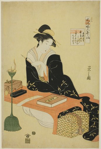 An Elegant Parody of the Six Poetic Immortals (Furyu yatsushi rokkasen): The Priest Kisen