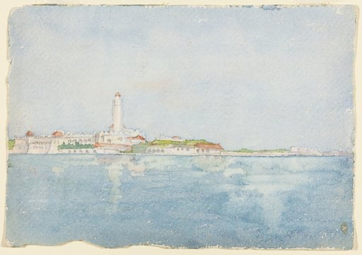 Sketch Taken at Algiers, North Africa, Travel Sketch