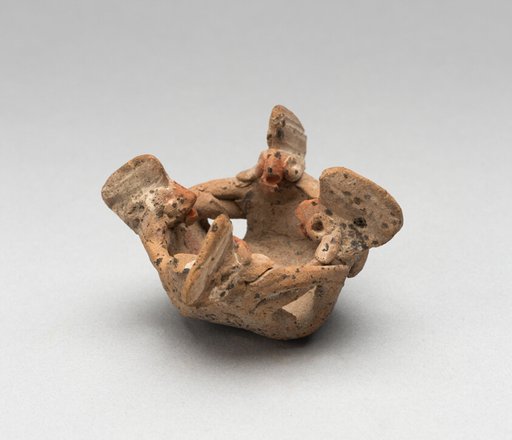 Miniature Group of Four Figures in a Circle with Linked Arms