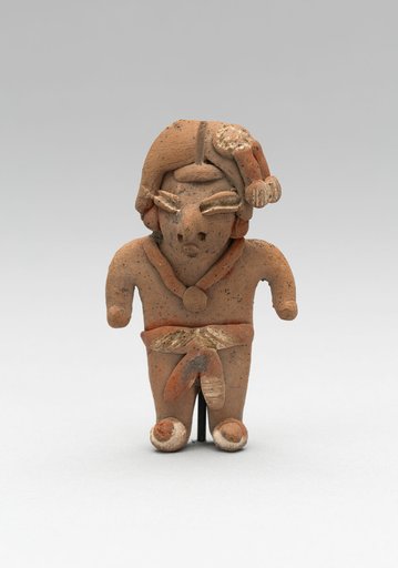 Standing Male Figurine Wearing a Necklace and Breechcloth