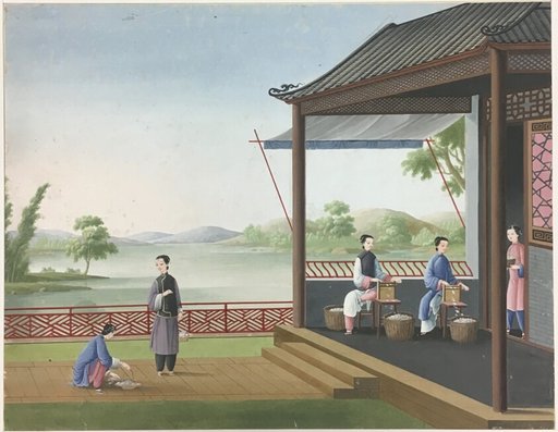 Spinning Cloth, Preparing Tea Leaves, Preparing Silk