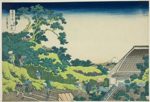 Surugadai in Edo (Toto surugadai), from the series "Thirty-six Views of Mount Fuji (Fugaku sanjurokkei)"