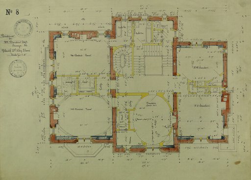 William Borden Residence, Chicago, Illinois, Second Story Plan