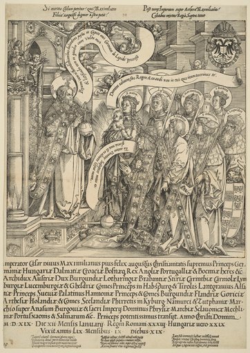 The Emperor Maximilian Presented to Christ by His Patron Saints