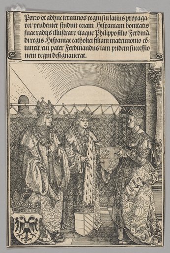 Betrothal of Phillipp with Johanna, plate 15 from Historical Scenes from the Life of Emperor Maximilian I from the Triumphal Arch