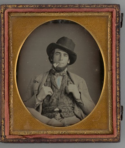 Untitled (Portrait of a Man with Hat and Pipe)