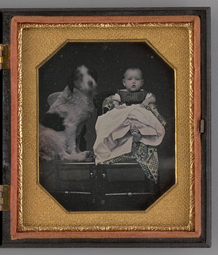 Untitled (Portrait of a Baby and Dog)