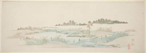 Hagi Temple (Hagidera), from the series "Thirteen Views of the Environs of Edo"