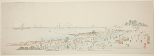 View of Goten Hill (Gotenyama no zu), from the series "Thirteen Views of the Environs of Edo"