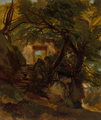 Staircase in the Park of Villa Chigi di Ariccia