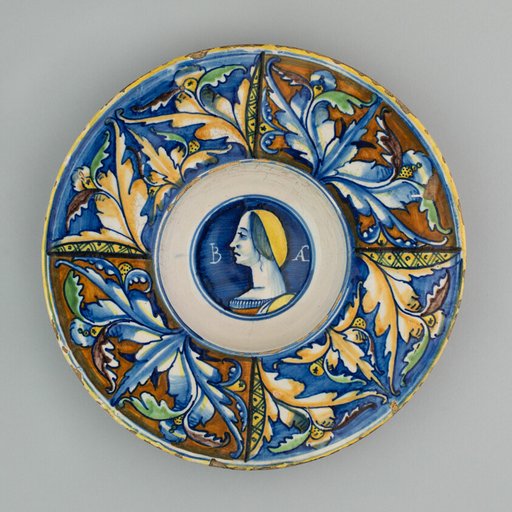 Plate with Female Bust