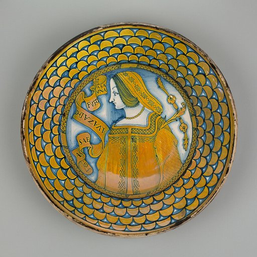 Display Plate with Female Bust