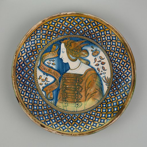 Display Plate with the Bust of a Woman