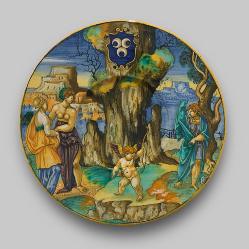 Plate with Narcissus, Cupid, and Echo Transformed