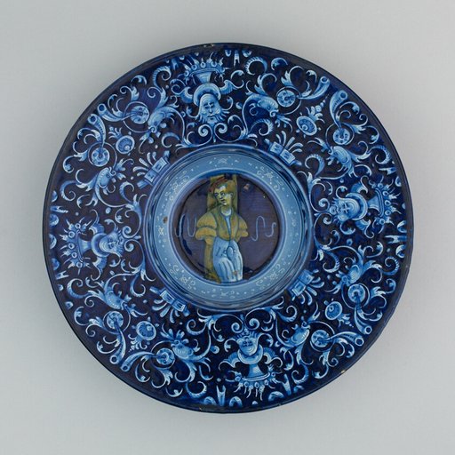 Plate with a Youth