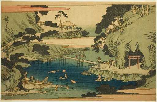Takinogawa at Oji (Oji Takinogawa), from the series "Famous Places in the Eastern Capital (Toto meisho)"