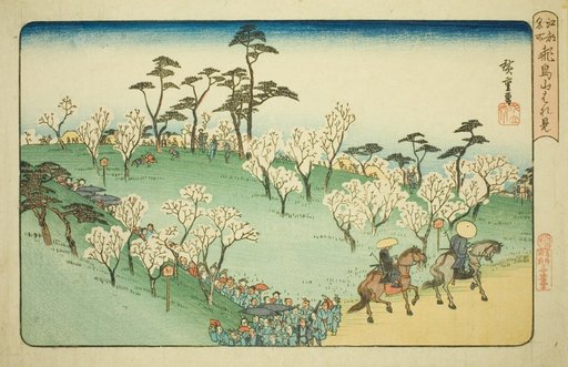 Viewing Cherry Blossoms at Asuka Hill (Asukayama hanami), from the series "Famous Places in Edo (Koto meisho)"