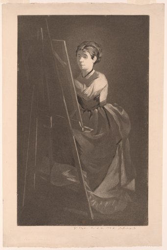 At the Easel – Portrait of the Artist Jeanne Gonzalès