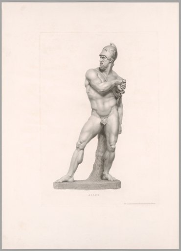Ajax, Front View, from Oeuvre de Canova