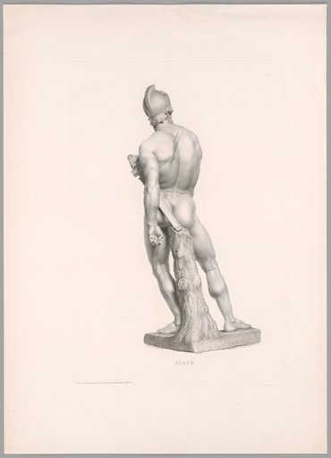 Ajax, Back View, from Oeuvre de Canova