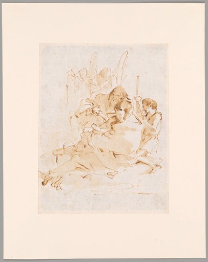 Holy Family with St. John and Two Angels