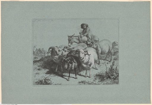 Plate 9, from The Set of 12 Pastorals Scenes