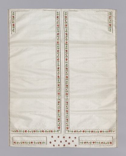 Embroidered Fabric for a Waistcoat front