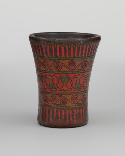 Kero (Drinking Cup) with Cantuta Flowers