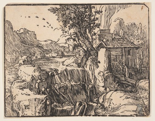 Landscape with a Waterfall