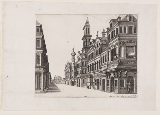 Perspective view of a street