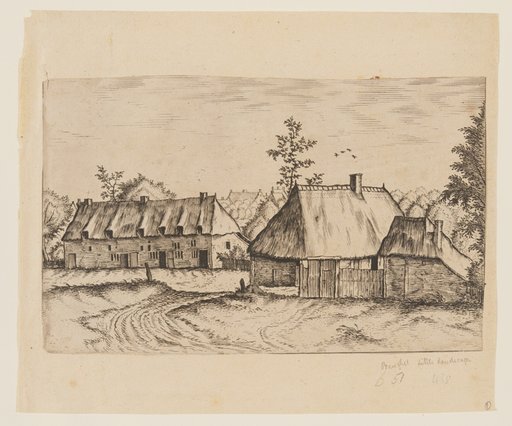 Road Leading to a Stable and a Barn, from Master of the Small Landscape Series