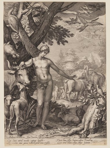 Adam Naming the Animals, from History of the First Parents of Man