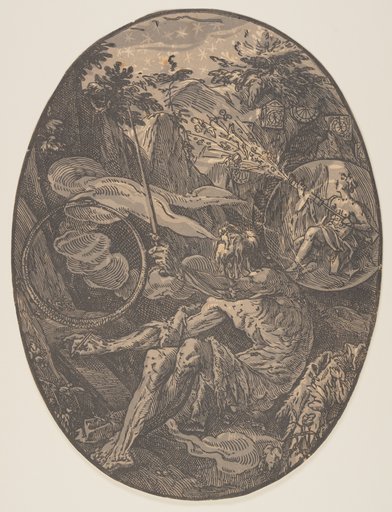 Demogorgon in the Cave of Eternity, from The Deities