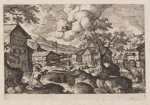 Plate 1, from Landscapes with Scenes from the Old and New Testament and Ovid’s Metamorphoses