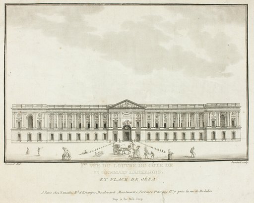 View of the Louvre from the Side of St. Germain l'Auxerrois