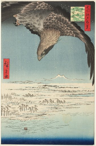 Fukagawa Susaki and Jumantsubo (Fukagawa Susaki Jumantsubo), from the series "One Hundred Famous Views of Edo (Meisho Edo hyakkei)"